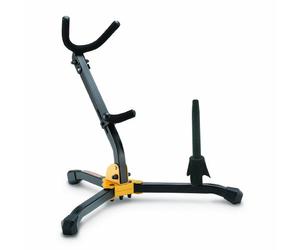 Hercules Ds-532b Soporte s. alto/tenor/clarinete al suelo El apoyo plegable sujeta su saxo alto o tenor con seguridad