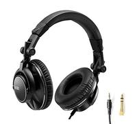Hercules HDP DJ60 - Auriculares de DJ de calidad profesional | Drivers de 50mm de alto rendimiento (15Hz-22kHz), aislamiento cerrado, auriculares giratorios, cable en espiral
