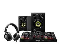 Hercules Kit de DJLearning: Kit todo en uno DJ - 2-deck DJControl Inpulse 200 USB DJ controlador HDP DJ45 auriculares DJMonitor 32 altavoces de monitoreo