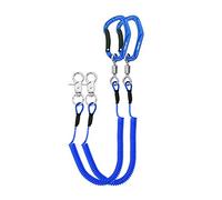 HERCULES M4 - Cordón de pesca resistente, cordón en espiral para pesca, cañas, alicates, canotaje, remo, kayak (paquete de 2 azules, 5.9 pulgadas)