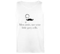 Hércules Poirot Camiseta Sin Mangas Camiseta Blanca Sin Mangas para Mujer