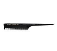 Hercules Sägemann 189 R 499 R Peine de goma natural profesional - 8 pulgadas - Peine para el pelo con dientes cambiantes 2/1 Toupier Peine Grip-Back (189R)