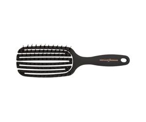 HERCULES SÄGEMANN - 9155 Flexy Shape Cepillo de pelo | Flexible y suave cepillo natural | Cerdas de jabalí con pins de nailon | Cepillo desenredante para pelo largo | Oval - Mediano