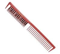 Hercules sägemann C10 Rojo Toupie peine con cerdas naturales 9 Carbon peine, 1er Pack (1 x 1 pieza)