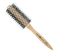 HERCULES SÄGEMANN - Cepillo redondo 9227 | Cepillo de pelo natural | Cepillo de cerdas de jabalí con cerdas de poliamida | Permite secar fácilmente y peinar peinados voluminosos | Madera clara