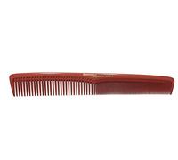 Hercules Sägemann HS C5 carbon 5 - Peine profesional para cortar el pelo (antiestático, con 2 dientes finos y gruesos, 7 pulgadas, peine de pelo 5r), color rojo