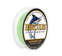 HERCULES Sedal Trenzado de 4 Hilos, 100-2000 m, 6-100 LB, Súper Suave, Polietileno, Multifilamento Hilo Trenzado de Pescar en el mar y en el Agua