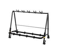 Hercules - Soporte plegable para guitarra (5 instrumentos, incluye ruedas)