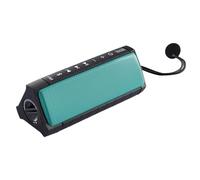 Hercules WAE Outdoor Rush - Altavoz Bluetooth Oceanproof + Radio FM integrada, color turquesa y negro