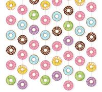 Herdear 8 Piezas Pancartas de Fiesta de Dona Fiesta de Cultivo Remolino Recortes de Papel Kit de Guirnalda para Temática de Dona Cumpleaños Revelación de Género Suministros de Decoración