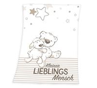 Herding 1440208014 Fynn Favoritos Humanos Microfibra flojel de Techo de Microfibra flojel Mantel, poliéster, Blanco, 75 x 100 cm