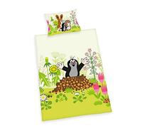 Herding 2407201063412 - Ropa de Cama de Topo, Funda de Almohada, 40 x 60 cm y Funda nórdica, 100 x 135 cm