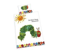 Herding 246001063 - Juego de Funda nórdica Infantil de linón, diseño de La pequeña Oruga glotona (40 x 60 cm + 100 x 135 cm)