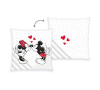 Herding Cojín decorativo Disney Mickey y Minnie 40 x 40 cm Velboa pelo corto 100% poliéster