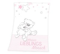 Herding Baby Best Lieblingsmensch - Manta de Microfibra (75 x 100 cm, poliéster), Color Rosa