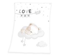Herding Baby Manta Suave De Lunares “Sleeping little bear” 75x100 cm