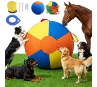 Herding Ball for Dogs 18'', Dog Herding Ball Large with Reinforced Handle Cover & Pump, Bite-Resistant PVC Exercise Toy for Border Collie, Australian Shepherd & Large Breed Outdoor Training (A,Small)