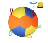 Herding Ball For Dogs - Giant Inflatable Dog Ball | Durable Tear-Resistant Toy | With Handle Cover Pump, For Aggressive Chewers, Outdoor Yard Water Pool Play Exercise, Australian Shepherd Herding Toy