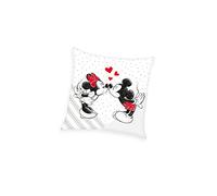 Herding Cojín decorativo Disney Mickey y Minnie 40 x 40 cm Velboa pelo corto 100% poliéster