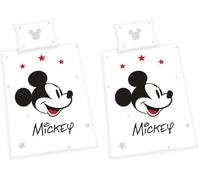 Herding Juego de Cama de Mickey Mouse Disney, Funda de Almohada de 40 x 60 cm, Reversible, Funda nórdica de 100 x 135 cm, con Cremallera, 100% algodón (Paquete de 2)