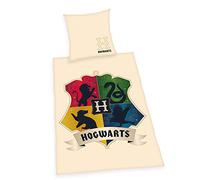 Herding Juego de Cama Harry Potter con Funda de Almohada de 80 x 80 cm, Funda nórdica de 135 x 200 cm, con Cremallera Deslizante de Calidad, algodón