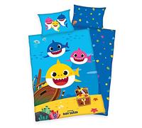 Herding Klaus GmbH Baby Shark - Juego de Cama para bebé (40 x 60 cm, 100 x 135 cm)