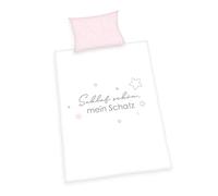 Herding Kleine Schatz - Juego de Ropa de Cama orgánica, Certificado Gots, Funda de Almohada de 40 x 60 cm, Funda nórdica de 100 x 135 cm, Multicolor, Cierre de Botones, 100% algodón/Franela