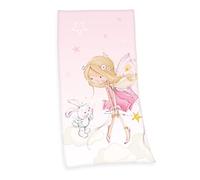 Herding Little Fairy Badetuch Toalla de Terciopelo, Rosa, 75 x 100 cm