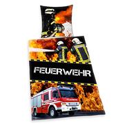Herding Ropa de Cama Dibujos e Bomberos 445933050 Ropa de Cama, Funda de Almohada: 80 x 80 cm Funda edredón 135 x 200 cm, 100% algodón, RENFORCE