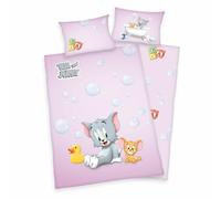 Herding Ropa De Cama Para Bebé Tom Y Jerry 100x135 Cm Rosa