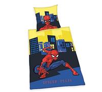 Herding Spiderman - Juego de Funda nórdica y Funda de Almohada (80 x 80 cm, Funda nórdica de 135 x 200 cm, Cierre de Cremallera, algodón), diseño de Spiderman