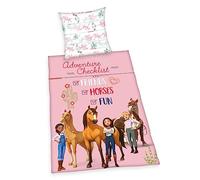 Herding Spirit - Juego de Funda de edredón Reversible de 80 x 80 cm con Botones y diseño Reversible, 135 x 200 cm, con Cierre de Botones, 100% algodón/Lino