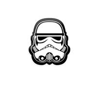 Herding Star Wars - Cojín (35 x 31 cm, 100% poliéster), diseño de Soldado de Asalto, Color Blanco