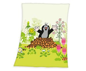 Herding The Little Mole - Manta para bebé, 75 x 100 cm, Forro Polar de Microfibra, Multicolor