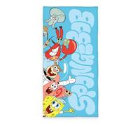 Herding Toalla de baño con diseño de Bob Esponja, aprox. 75 x 150 cm, 100% algodón