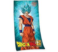Herding Toalla de baño con diseño y Texto de Dragon Ball Super de 150 x 75 cm, algodón, Multicolor