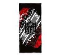 Herding Toalla de Fitness con diseño de la NFL, 50 x 110 cm, Solapa de 15 cm, con Etiqueta de Marca, Parte Trasera con Funda para aparatos de Fitness y Bolsillo Integrado con Cremallera, poliéster