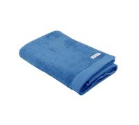 Herding TOM Tailor Toalla de Ducha, 70 x 140 cm, 100% algodón de Rizo, con Dos Perchas y Etiqueta con Logotipo, Color Azul