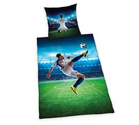 Herding Young Collection Fútbol Juego de Cama, algodón, Verde, 135 x 200 cm