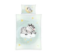 Herding Zebra - Juego de Ropa de Cama (Funda nórdica de 100 x 135 cm, Funda de Almohada de 40 x 60 cm, con Cremallera Suave, 100% algodón/renforcé)