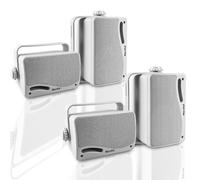 Herdio 3.5 Pulgadas Bluetooth Altavoces para Exteriores de Impermeables, Sistema de Altavoces de Montaje en Pared con Graves potentes de 400 vatios para el hogar, Patio, jardín, Porche, Cubierta