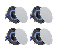 Herdio 4 "160w Techo Altavoz para baño, Cocina, Sala de Estar y Oficina, Compatible con Bluetooth (2 Pares)