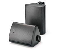 Herdio 4" 200W MAX Power Wall Mount Outdoor Bluetooth Speakers, Be Waterproof and Able to Wireless Multi-Connection Up to 20 Units for Patio/Porch/Balcony (Black, 2-Pack)