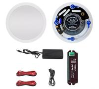 Herdio 6,5 Pulgadas, 320w, 2 vías, montado en la Pared, Adecuado para baño doméstico, Cocina, Oficina, con Altavoces estéreo de Gama Completa, Compatible con Bluetooth