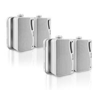 Herdio Altavoces pasivos de 3.5 pulgadas para exteriores, con cable, impermeables, para montaje en pared, con sonido superior de 400 W, durabilidad para todo tipo de clima, para el hogar, patio