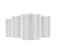 Herdio Altavoz Bluetooth para Exteriores de 5,25 Pulgadas, Resistente al Agua, 600 vatios con Amplificador con Cable para Interior y Exterior, Patio, Garaje, casa (Blanco)