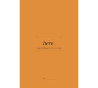 here.: a journal that goes wherever you go