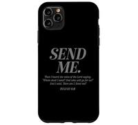 Here Am I Send Me Isaías 6:8 Verso de la Biblia Cristiana Hombres Mujeres Carcasa para iPhone 11 Pro MAX