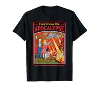 Here Comes the Apocalypse UFO Retro Funny Adult Humor Camiseta