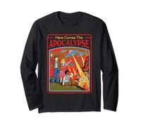 Here Comes the Apocalypse UFO Retro Funny Adult Humor Manga Larga